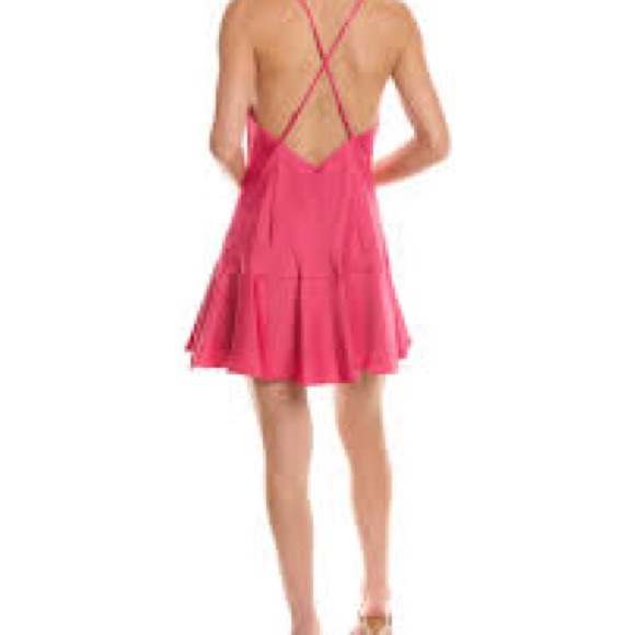 Aidan Mattox Watermelon Cowl Neckline Fit & Flare Dress, Size 14 NWT $195 - Picture 2 of 12